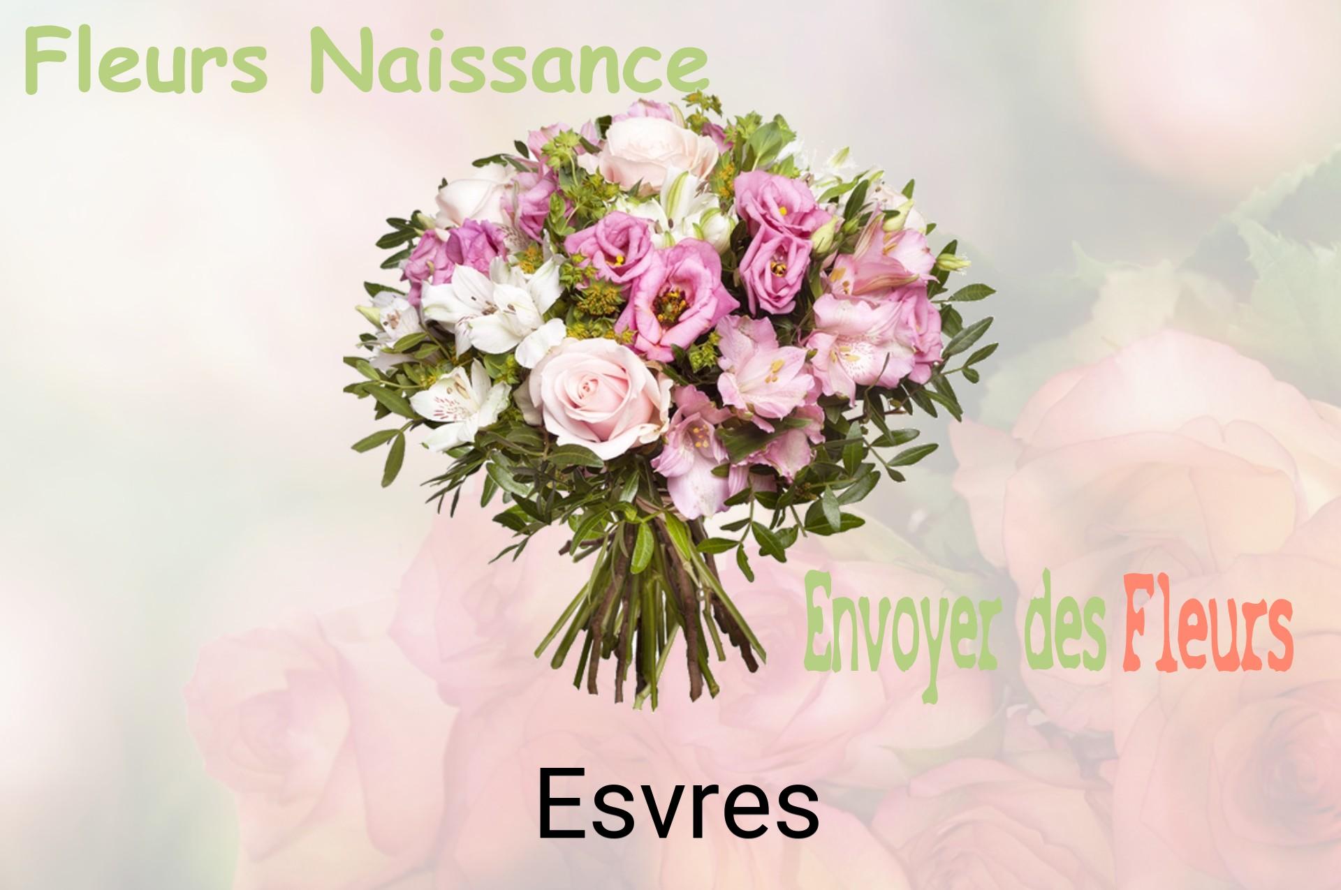 Bouquet de fleurs de naissance livré à Esvres